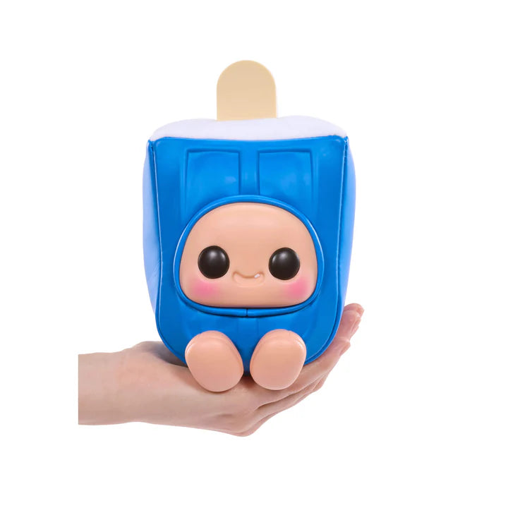 Hyojo Creamsicle Series blind box collectible plush featuring cute expressive faces inside orange, pink, and blue popsicle designs.