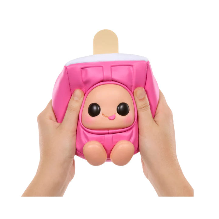 Hyojo Creamsicle Series blind box collectible plush featuring cute expressive faces inside orange, pink, and blue popsicle designs.