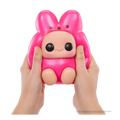 Hyojo PEEPS Marshmallow Bunny Series blind box collectible plush featuring cute expressive faces inside pink, blue, and yellow bunny marshmallow designs.