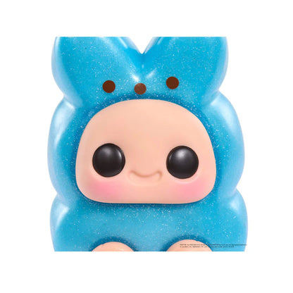 Hyojo PEEPS Marshmallow Bunny Series blind box collectible plush featuring cute expressive faces inside pink, blue, and yellow bunny marshmallow designs.