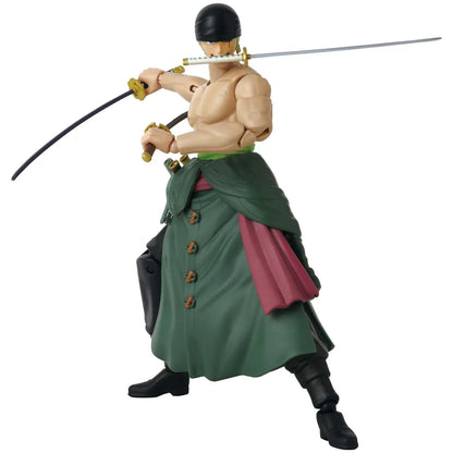 Anime Heroes One Piece Roronoa Zoro Three Sword Style Action Figure