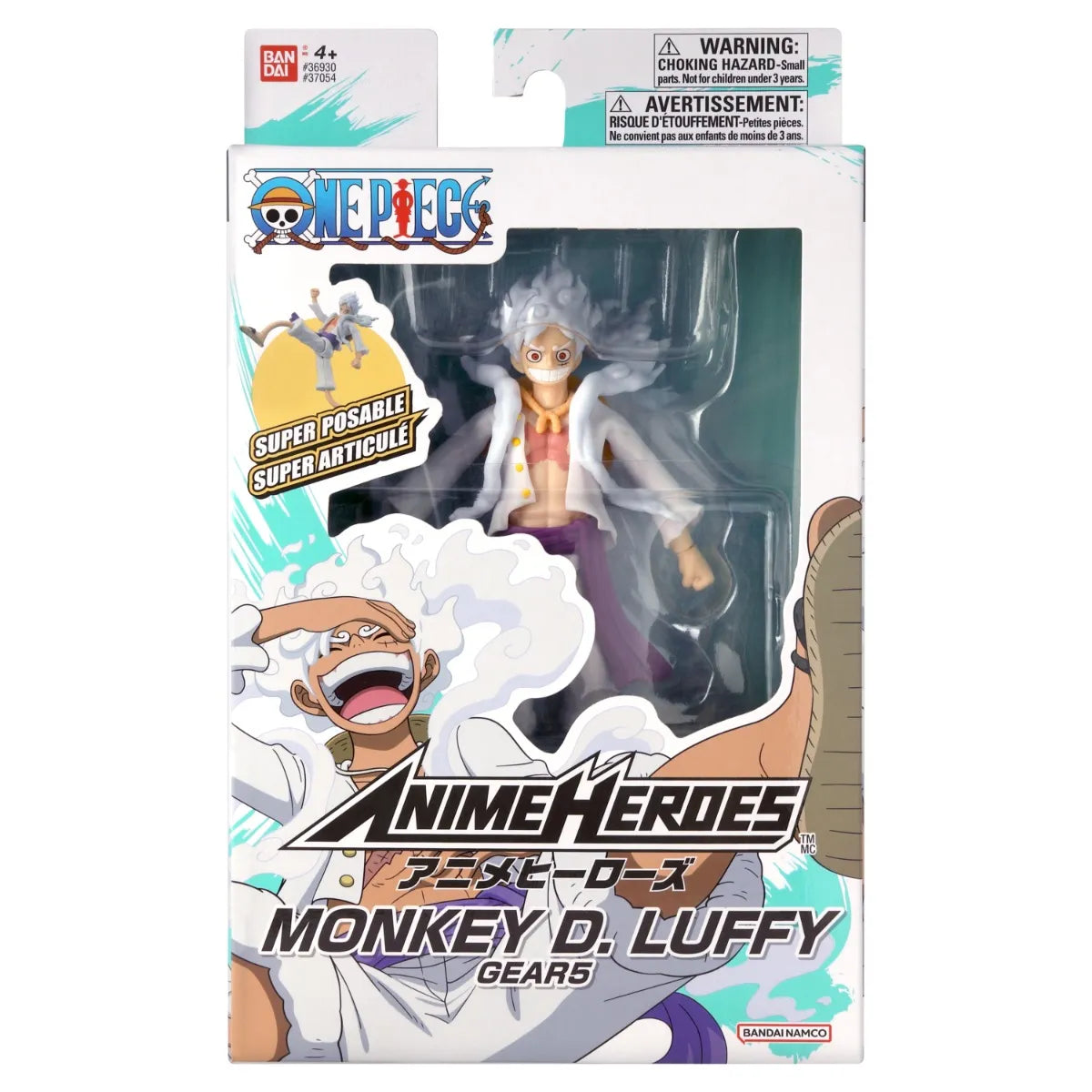 Anime Heroes One Piece Monkey D. Luffy Gear 5 Action Figure