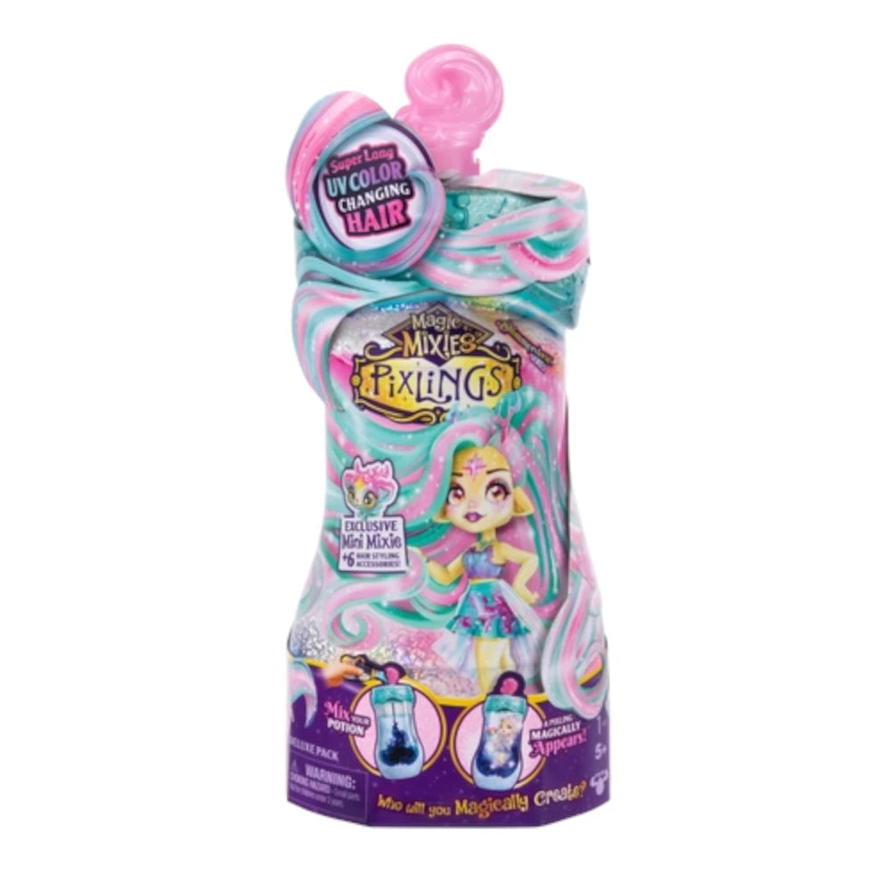 Magic Mixies Pixlings Shimmerverse Galaxy Hair Doll S2 - Deerlee image 2