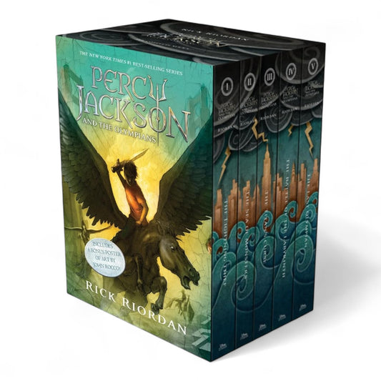 Percy Jackson and the Olympians 5 Book Paperback Boxed Set (w/poster) image 0