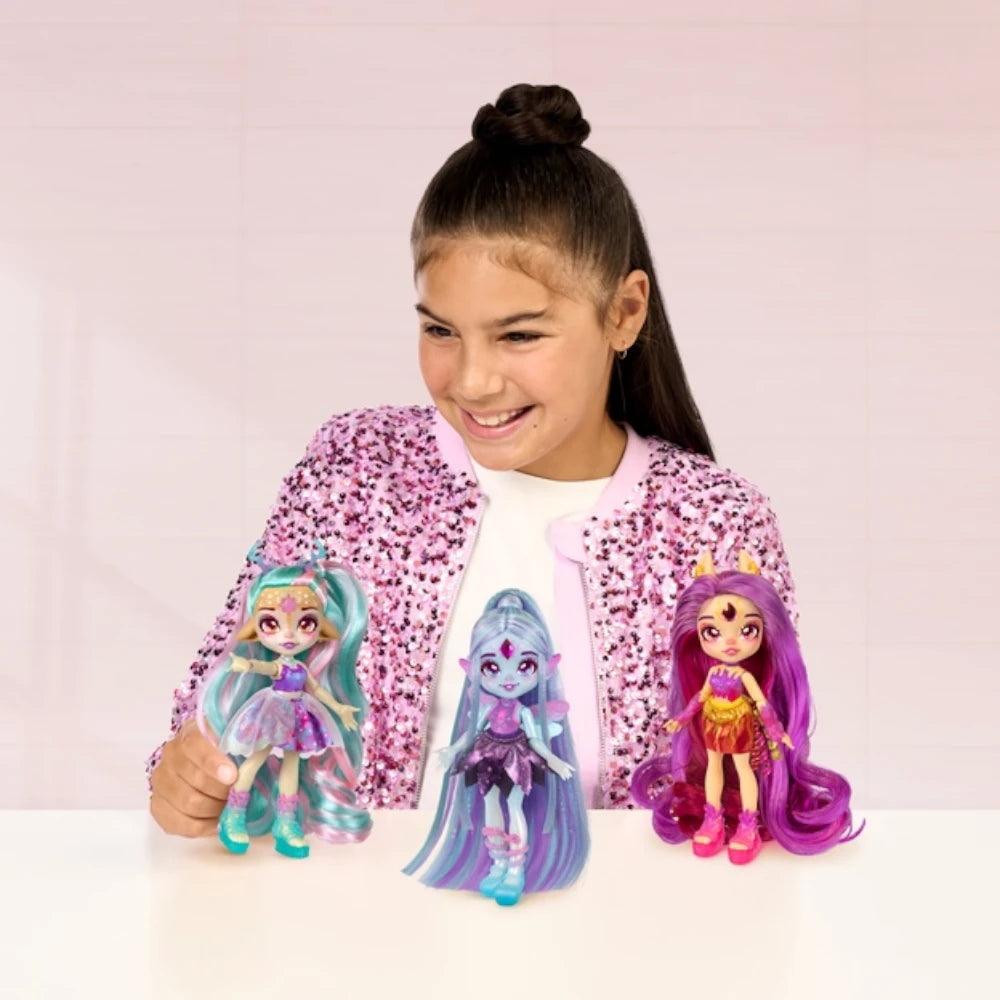 Magic Mixies Pixlings Shimmerverse Galaxy Hair Doll S2 - Pippa image 6