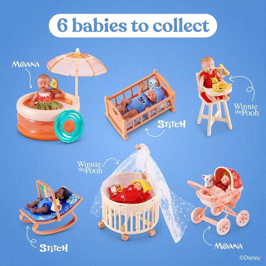 5 Surprise My Mini Baby Disney Series 1 surprise capsule by ZURU featuring 6 different Disney themed sets