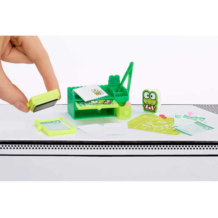 MGA's Miniverse Make It Mini Hello Kitty and Friends Series 3 surprise capsule with miniature Sanrio crafting stationery.