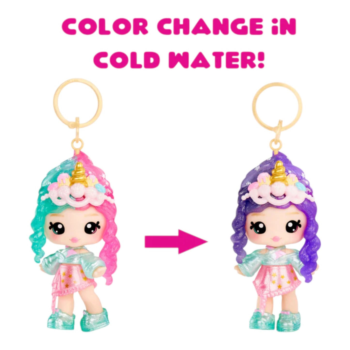 Yummiland Lip Gloss Doll – Mystery Color Change: Phoebe Frappe