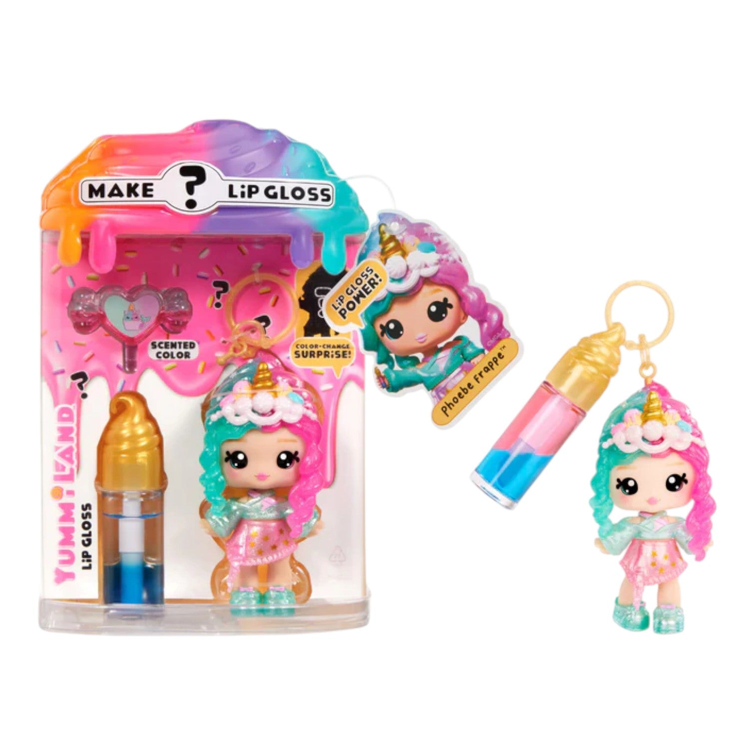 Yummiland Lip Gloss Doll – Mystery Color Change: Phoebe Frappe