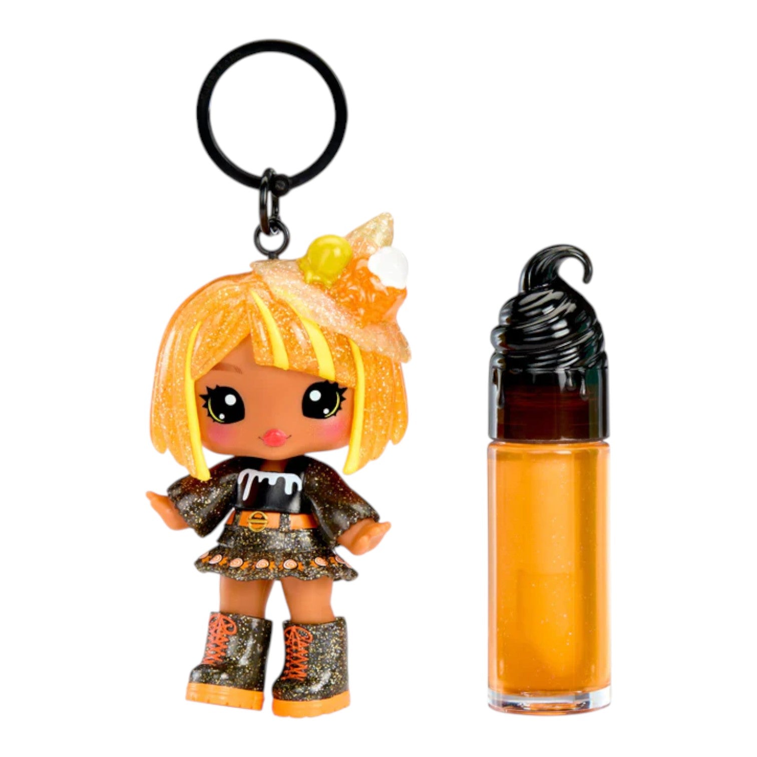 Alt Text: Yummiland Blair Treats Halloween Lip Gloss Doll with DIY Kit