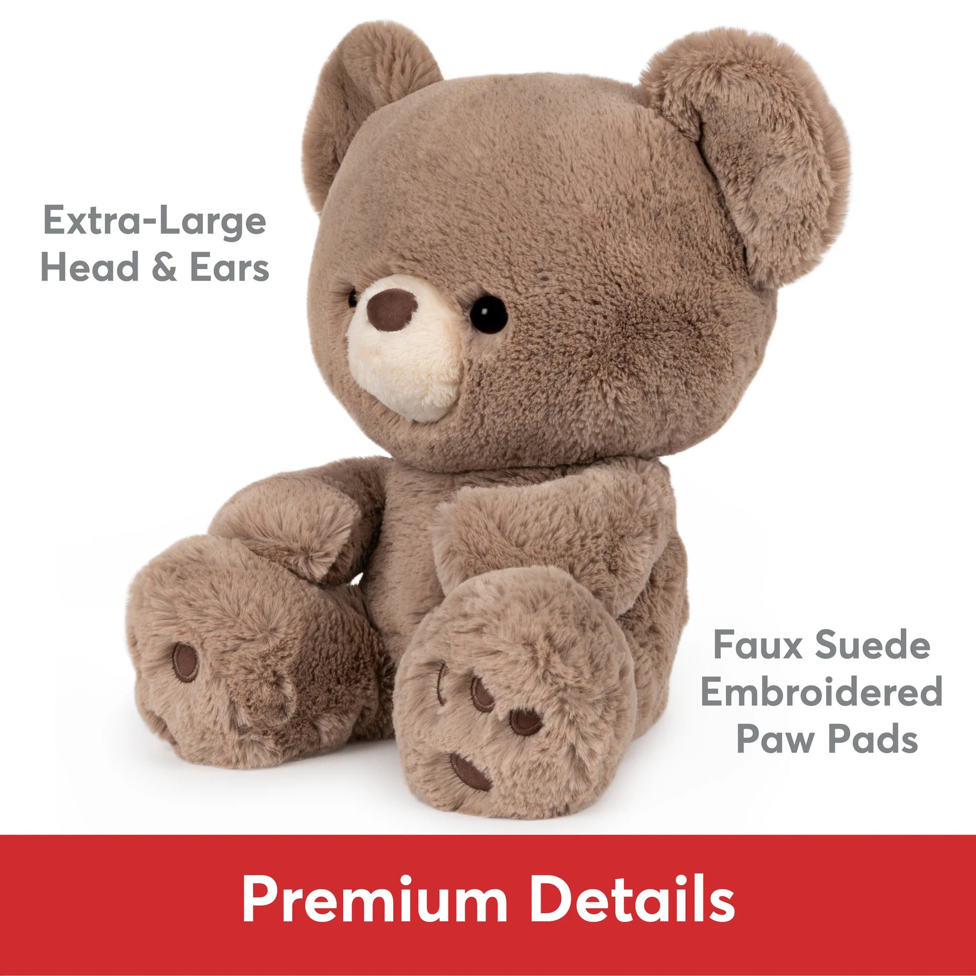 GUND Kai Teddy Bear - Taupe/Light Brown image 2