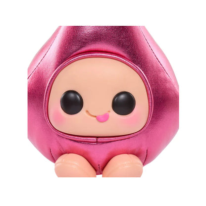 Hyojo Hershey's Kisses Series blind box collectible plush featuring cute expressive faces inside metallic pink, blue, and silver Hershey's Kisses wrappers.