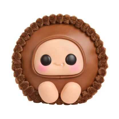 Hyojo Reese's Peanut Butter Cups Series blind box collectible plush featuring cute expressive faces inside milk chocolate, white creme, and gold peanut butter cup wrapper designs.