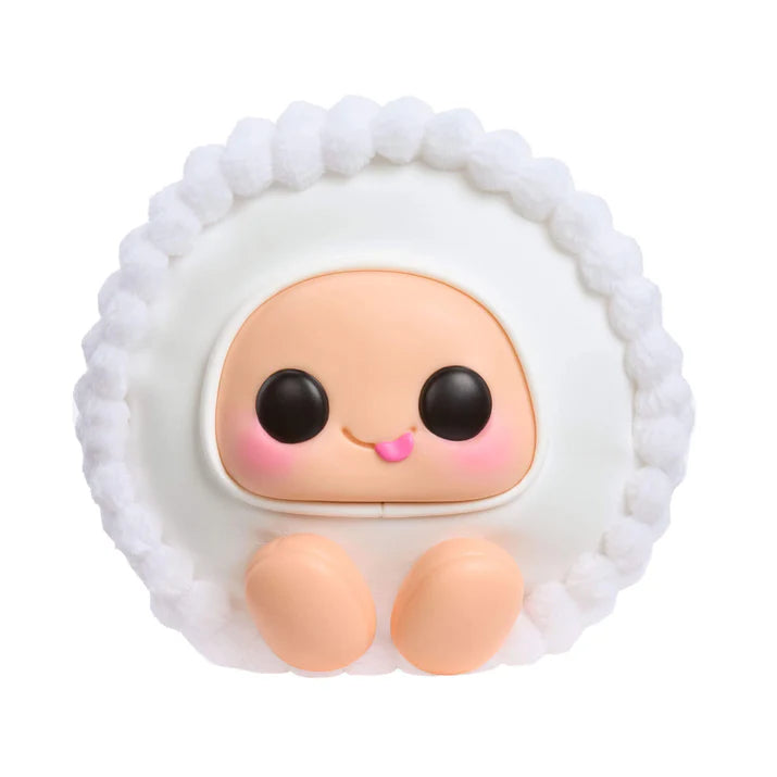 Hyojo Reese's Peanut Butter Cups Series blind box collectible plush featuring cute expressive faces inside milk chocolate, white creme, and gold peanut butter cup wrapper designs.