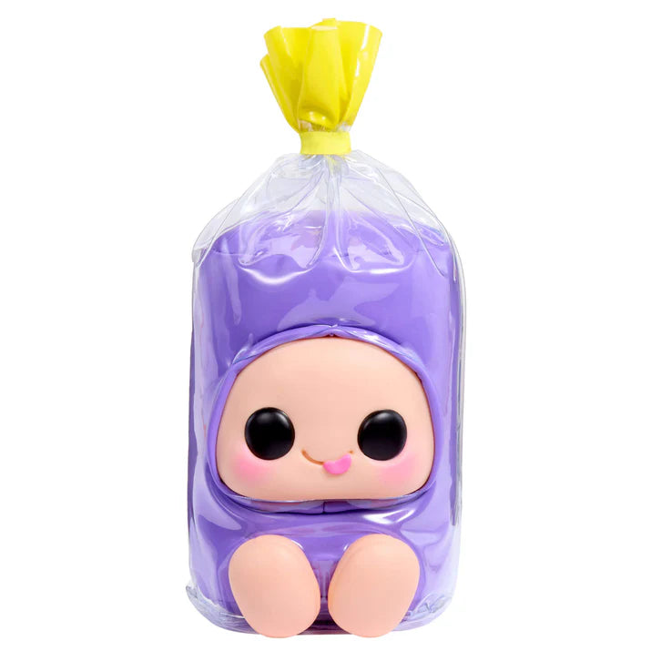 Hyojo Jolly Rancher Series blind box collectible plush featuring cute expressive faces inside blue raspberry, cherry, and grape candy wrappers.