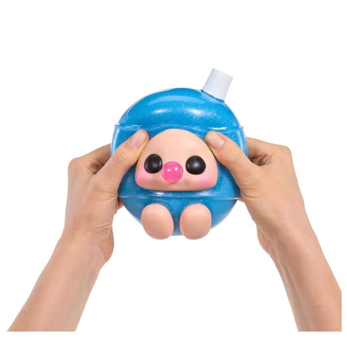 Hyojo Blow Pop Series blind box collectible plush featuring cute expressive faces inside cherry, watermelon, and blue razz lollipop designs.