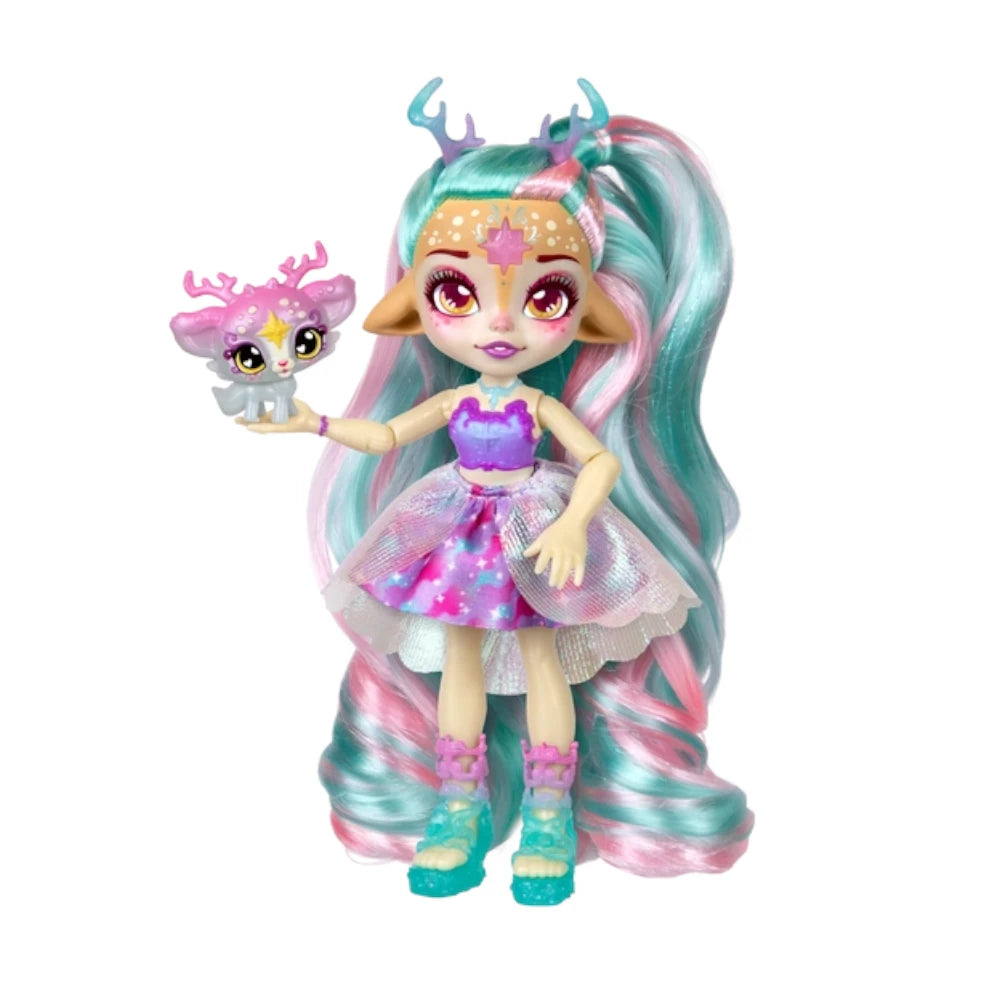 Magic Mixies Pixlings Shimmerverse Galaxy Hair Doll S2 - Deerlee image 0