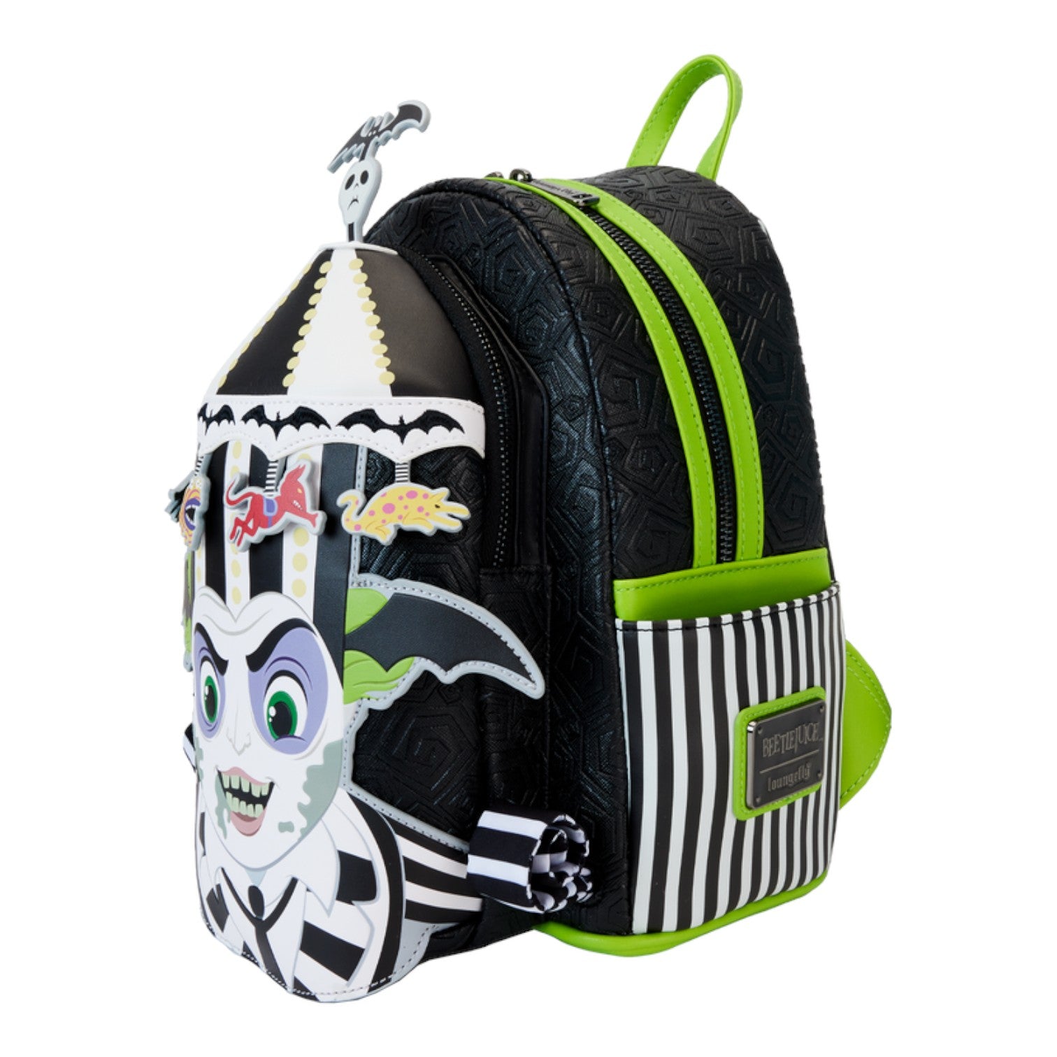 Loungefly Beetlejuice Carousel Hat Light Up Cosplay Mini Backpack image 2