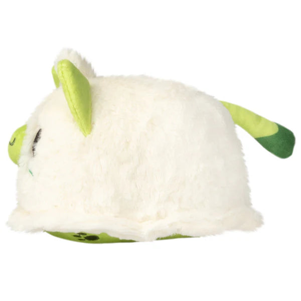 Squishable Alter Egos Series 18 Ghost Kitty 4.5-Inch Plush, a cream-colored cat soft toy with neon green accents