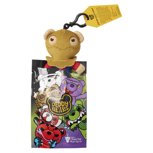 Assortment of Deddy Bears Series 5 creepy-cute clip-on plush characters in their mystery blind bags.