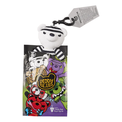 Assortment of Deddy Bears Series 5 creepy-cute clip-on plush characters in their mystery blind bags.