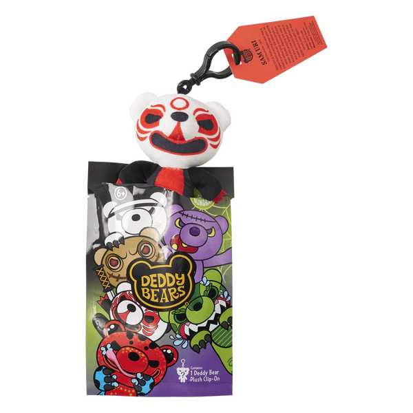 Assortment of Deddy Bears Series 5 creepy-cute clip-on plush characters in their mystery blind bags.