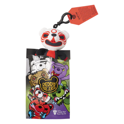 Assortment of Deddy Bears Series 5 creepy-cute clip-on plush characters in their mystery blind bags.