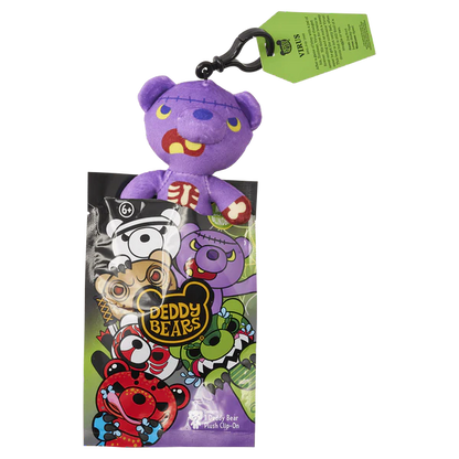 Assortment of Deddy Bears Series 5 creepy-cute clip-on plush characters in their mystery blind bags.