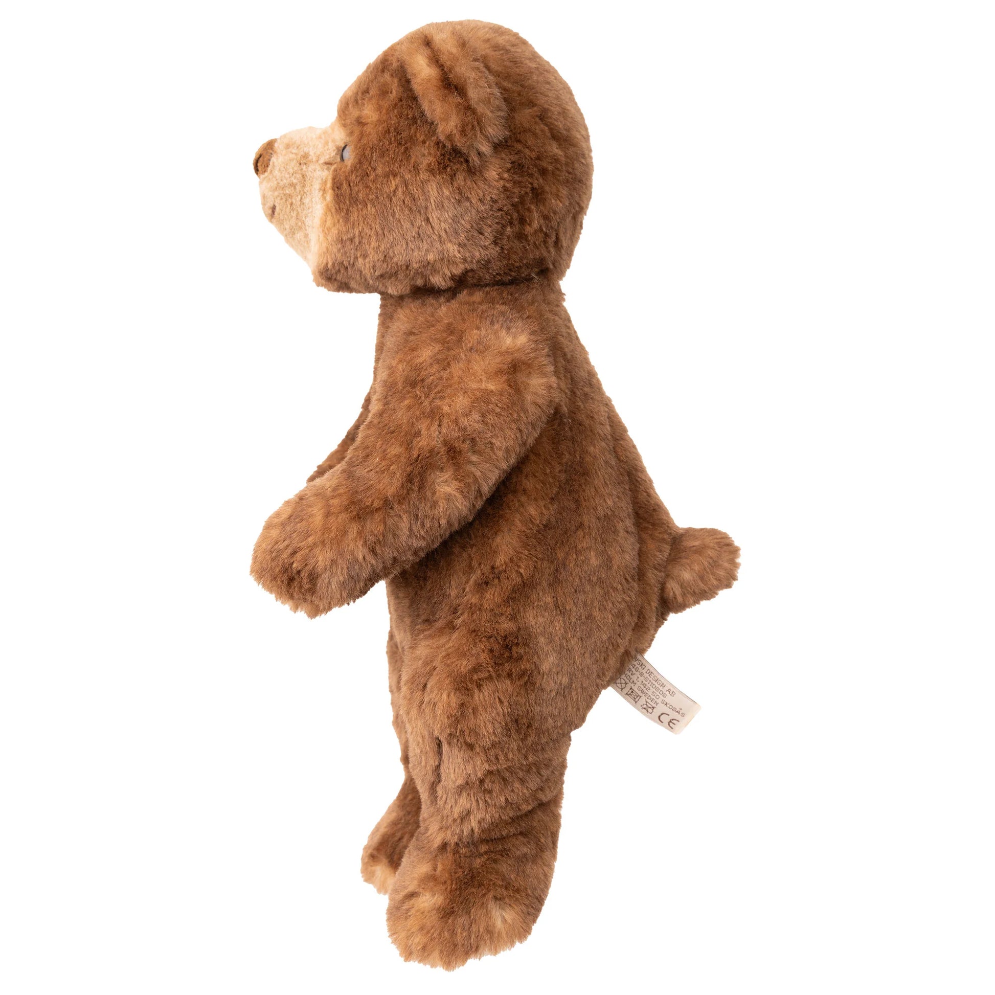 Bukowski Bears Ranger 13-inch plush brown bear sitting down, featuring luxurious soft fur and a textured nose.