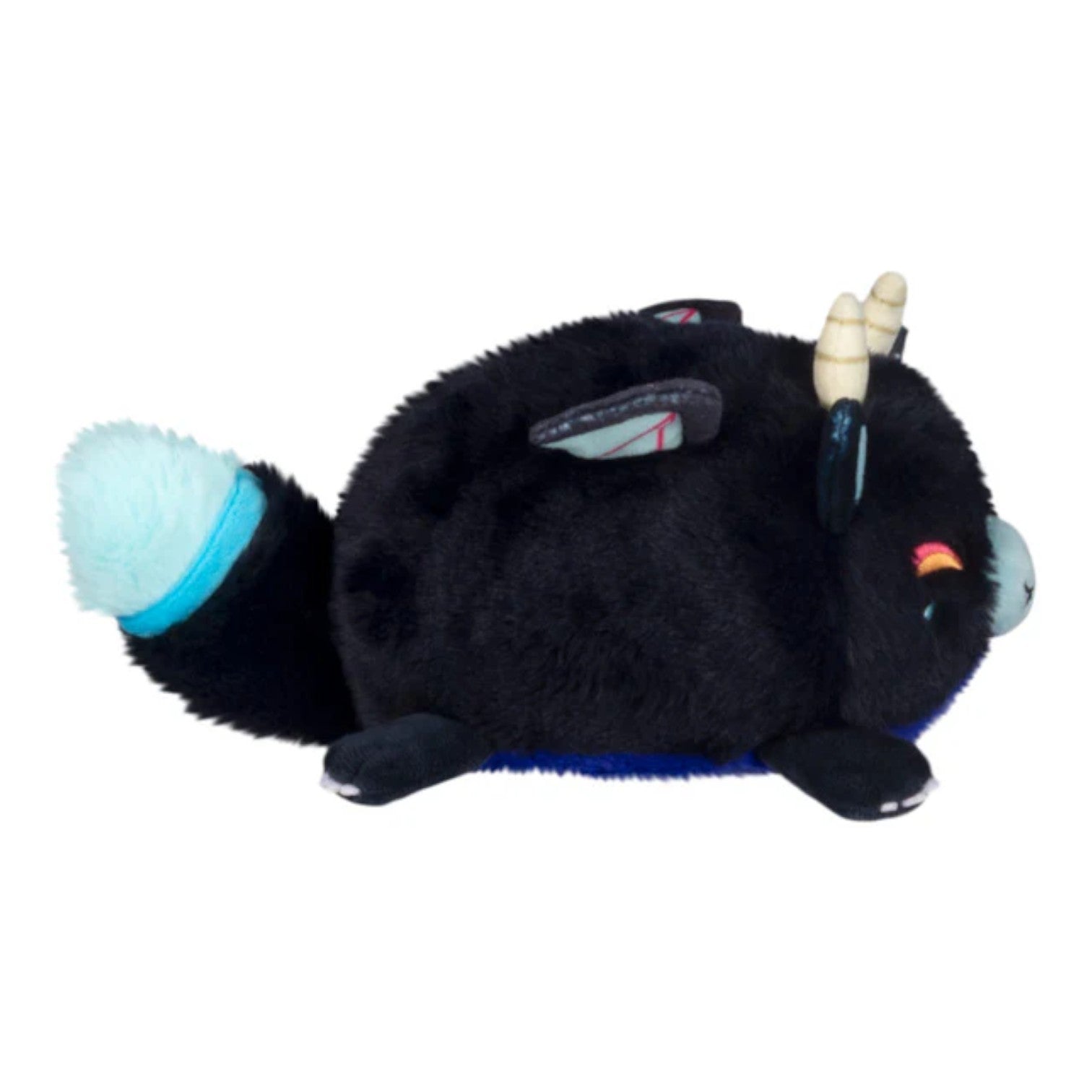 Demon Kitsune plush with nine tails and playful expression side