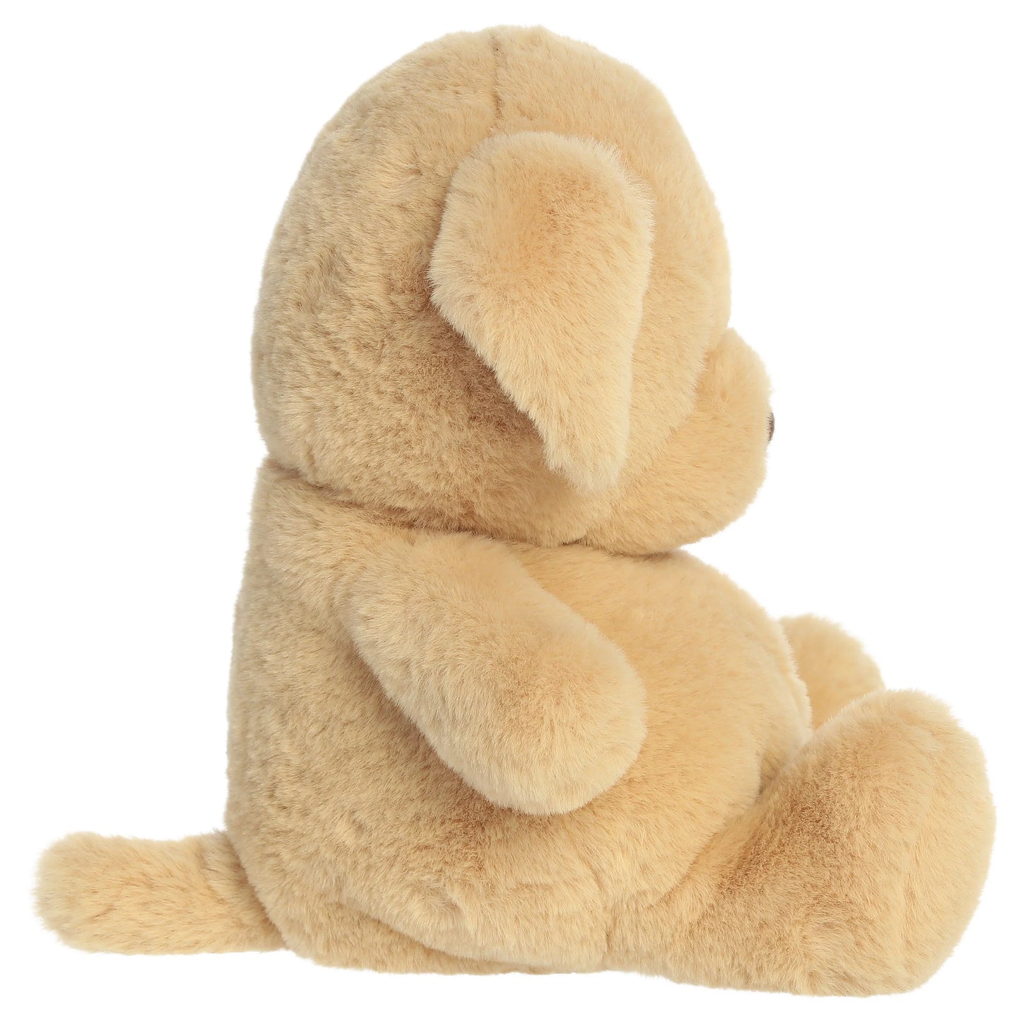 Aurora Dumplin' golden retriever plush featuring a plump round body, floppy ears, and a dark brown nose.