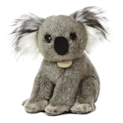 Aurora Miyoni Koala plush stuffed animal featuring realistic grey fur and fluffy ears sitting upright.