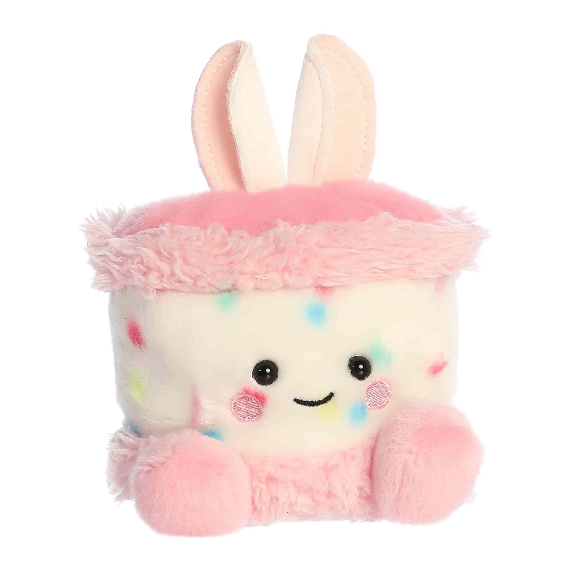 Angled view of Aurora Palm Pals Bubbi Bunny Cake.