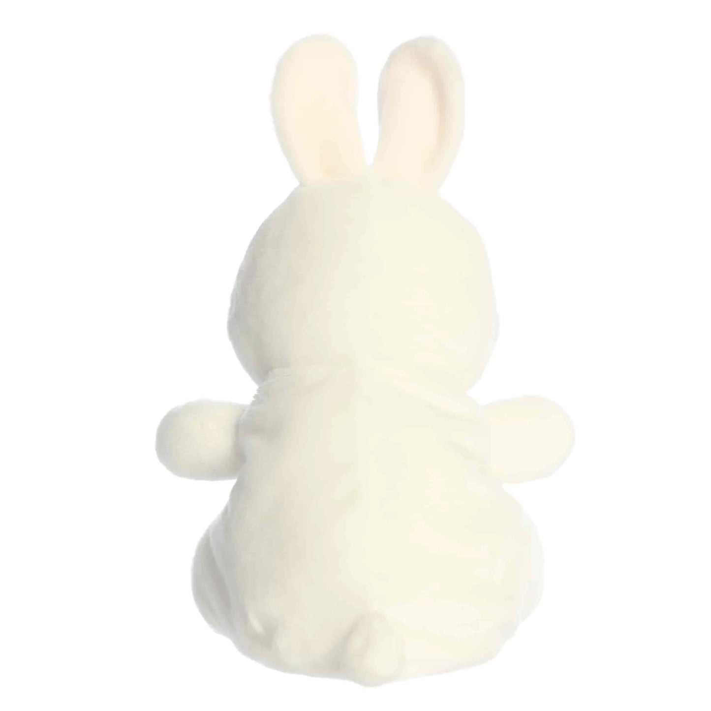 Back view of Aurora Palm Pals Cottontail Bunny, a giant 13-inch white rabbit plush.