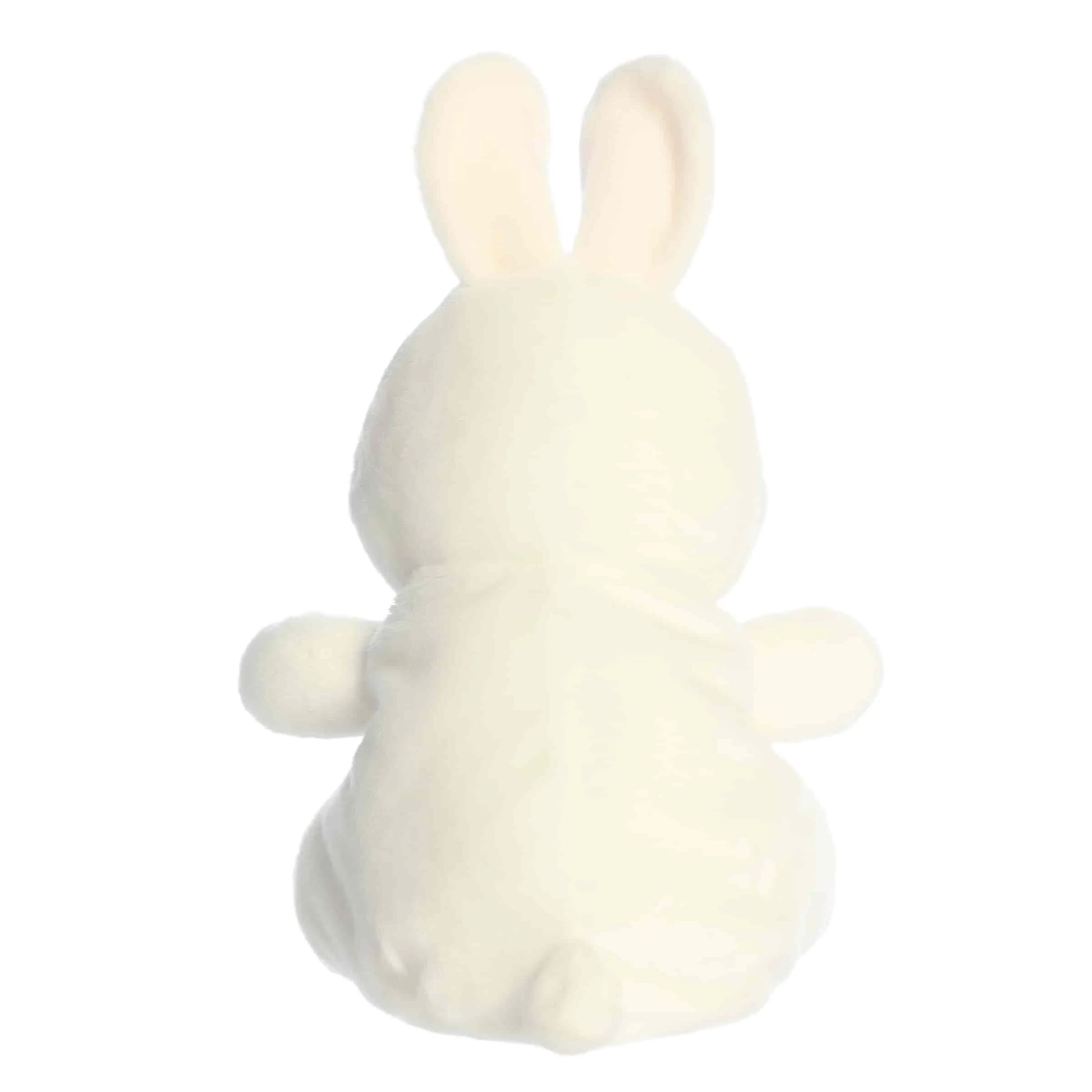 Back view of Aurora Palm Pals Cottontail Bunny, a giant 13-inch white rabbit plush.