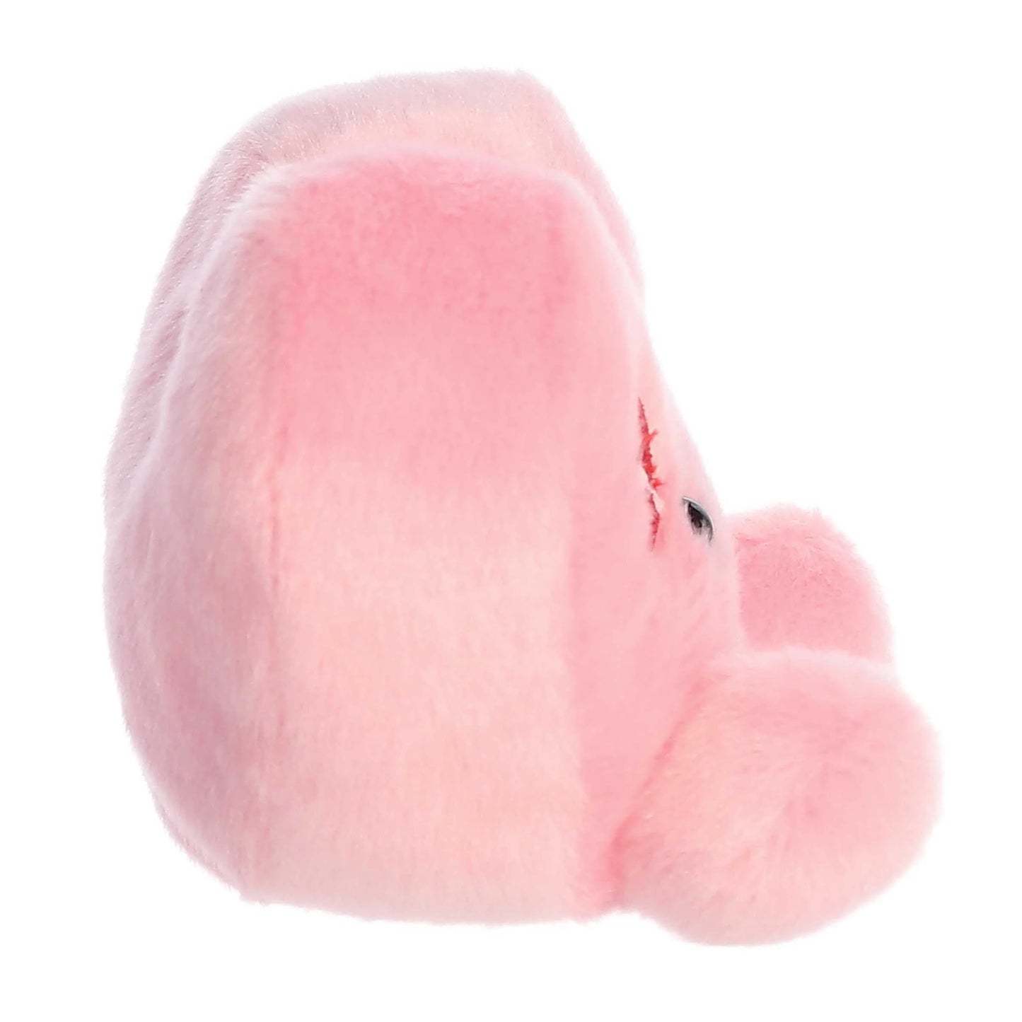 Side view of Aurora Palm Pals Kinsley Kisses Heart plush