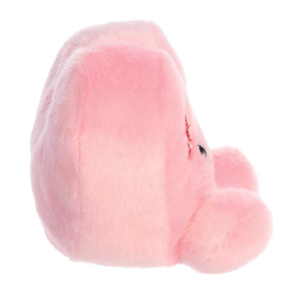 Side view of Aurora Palm Pals Kinsley Kisses Heart plush