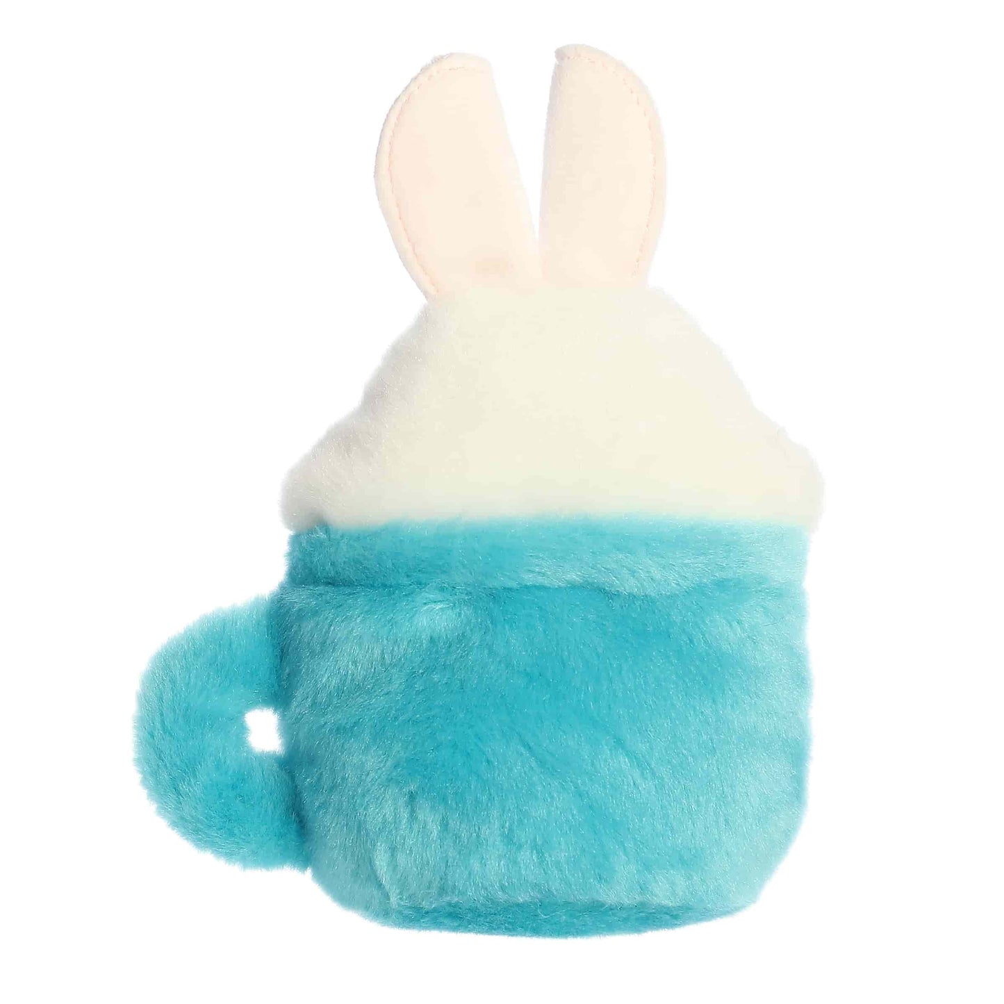 Back view of Aurora Palm Pals Lopi Bunny Latte.