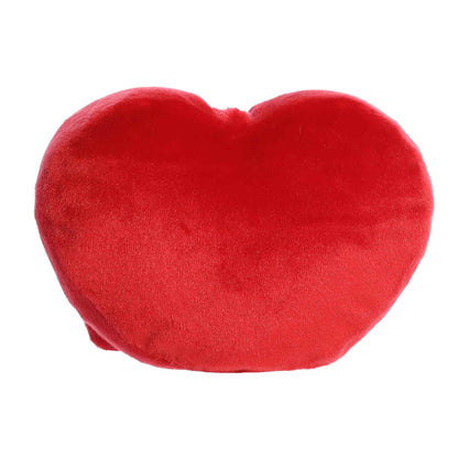 Back view of Aurora Party-Sized Palm Pals Kimi Kisses Heart, an 8-inch red plush heart.
