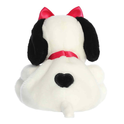 Back view of Aurora Palm Pals Peanuts Belle plush