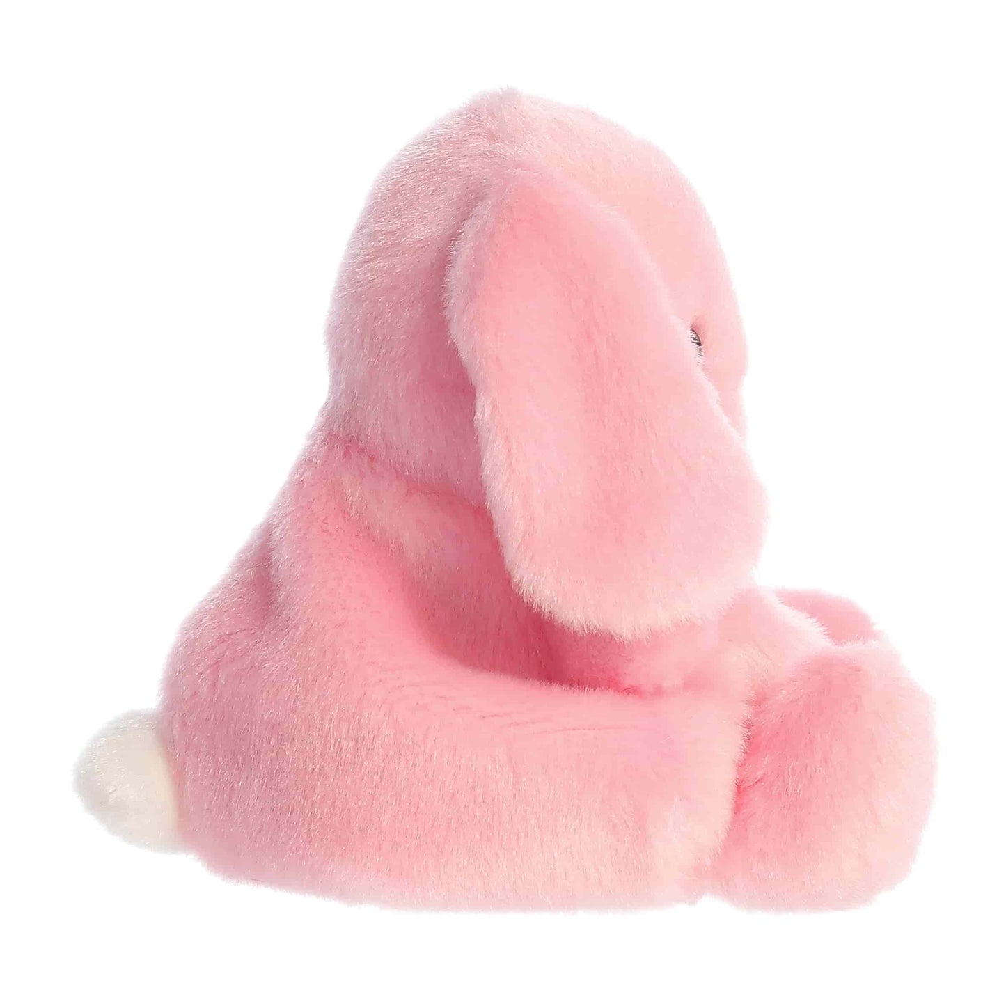 Side view of Aurora Palm Pals Petal Pink Lop Bunny.