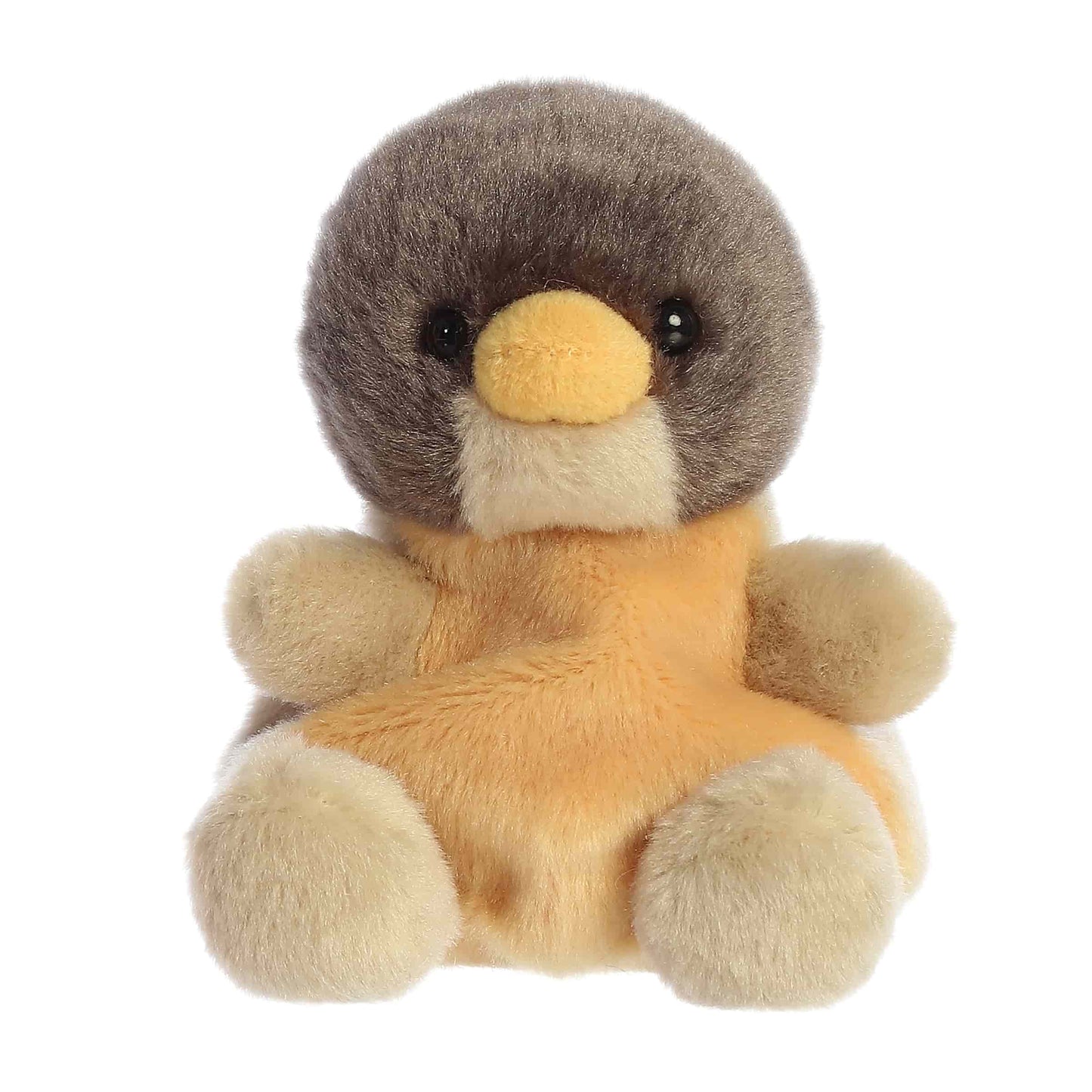Front view of Aurora Palm Pals Rudi Robin, a small bird plush.