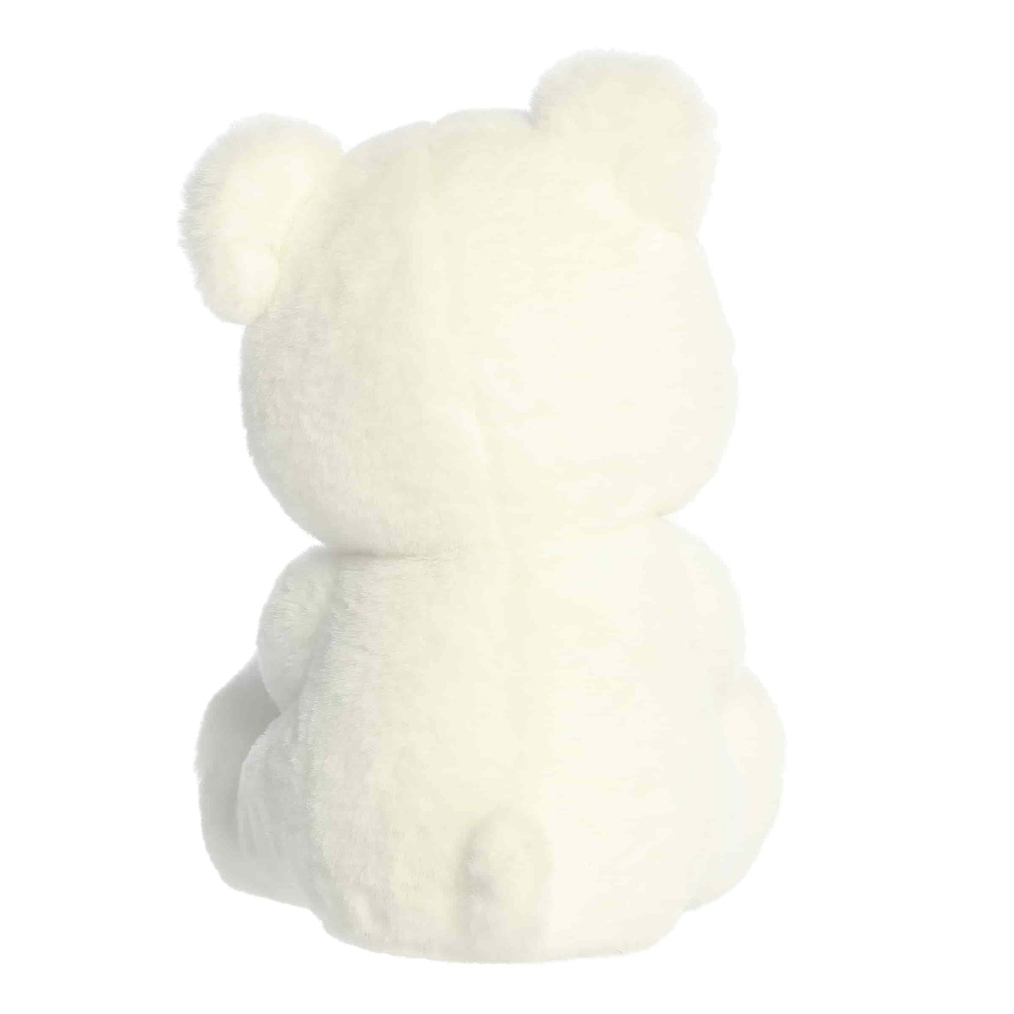 Back view of Aurora Special Occasions white plush bear