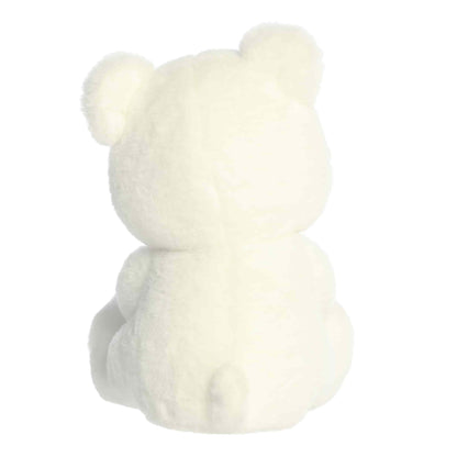 Back view of Aurora Special Occasions white plush bear