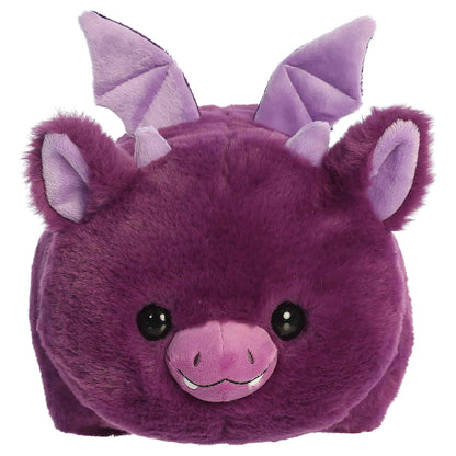 Aurora Spudsters Garth Gargoyle 10.5-inch purple potato-shaped plush featuring small horns, wings, and an embroidered smirking face with fangs.