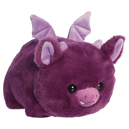 Aurora Spudsters Garth Gargoyle 10.5-inch purple potato-shaped plush featuring small horns, wings, and an embroidered smirking face with fangs.