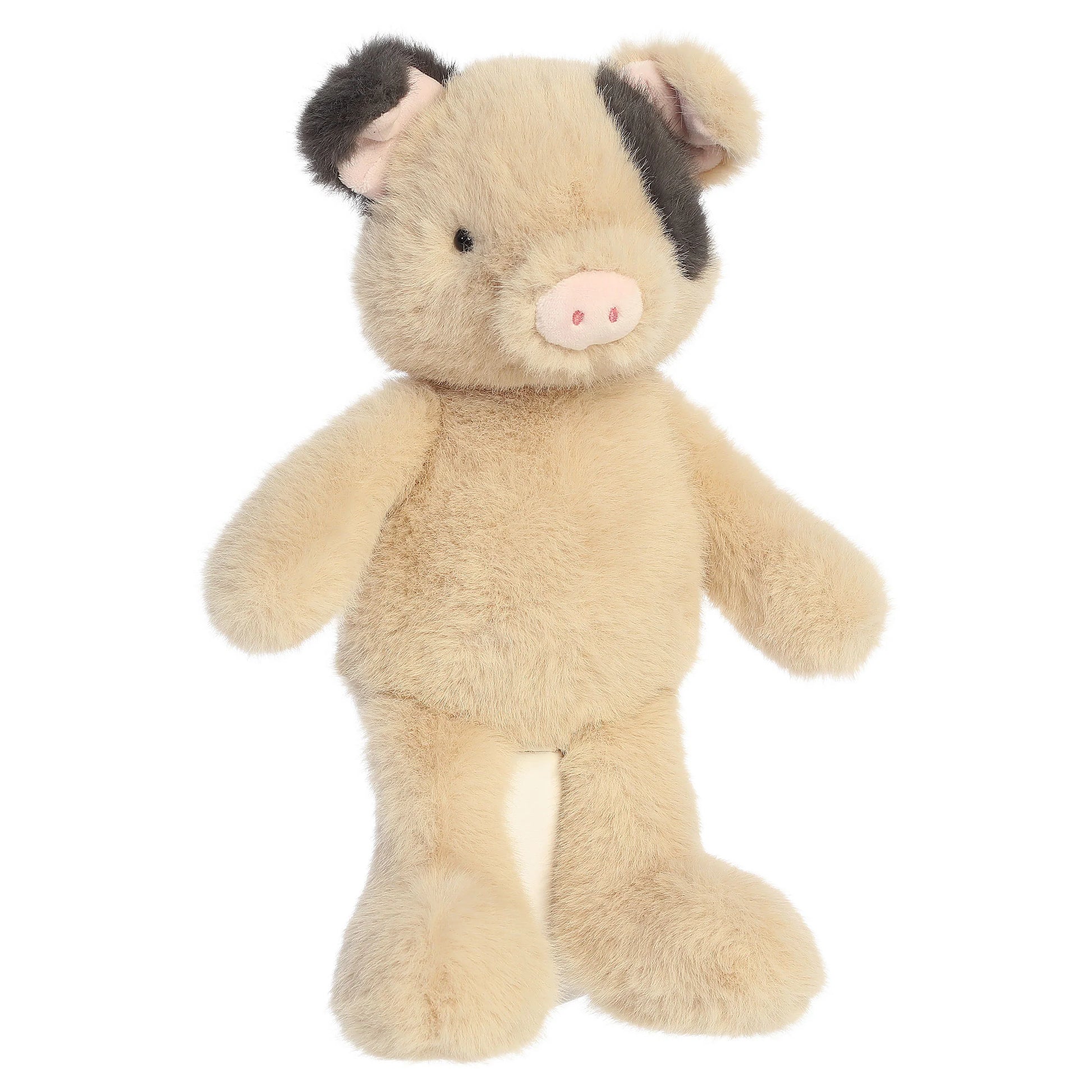 Aurora The Thicket Tales 11.5-inch Poppy Pig plush toy featuring soft beige fur, dark spots, and delicate pink ears.