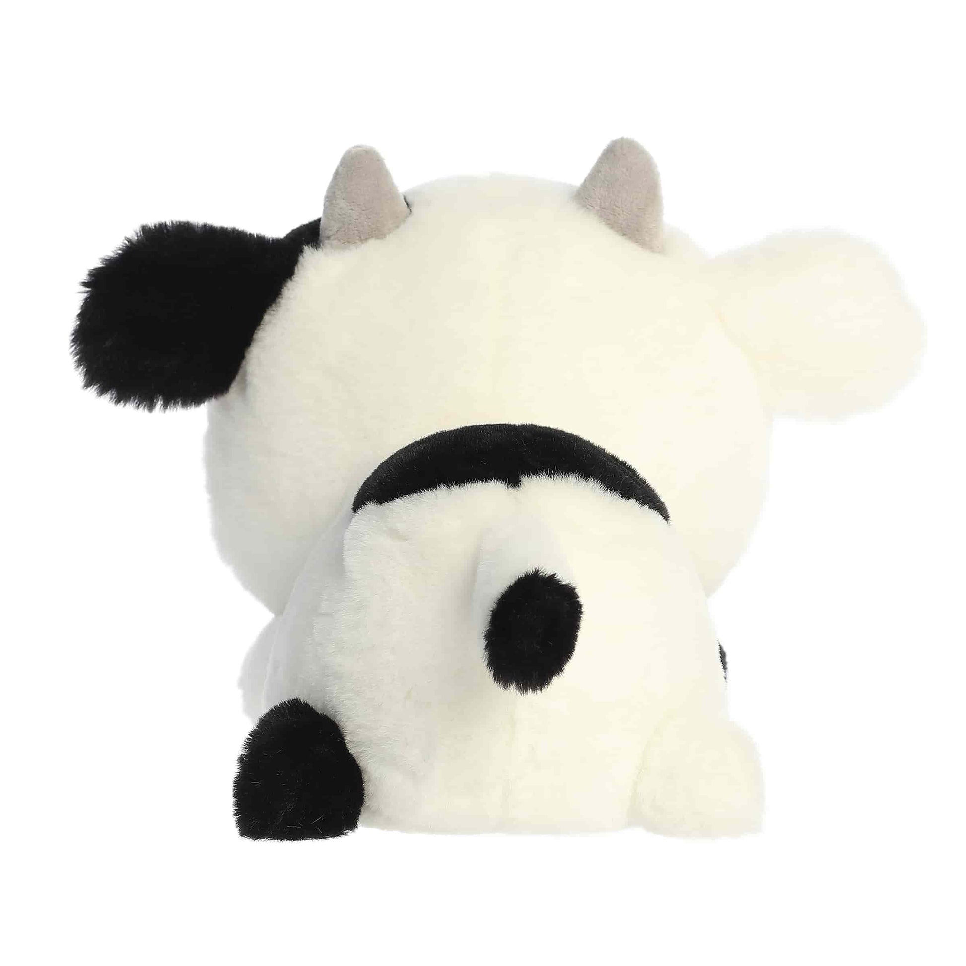 Back view of Aurora Too Cute Cayce Cow 9-inch plush soft toy