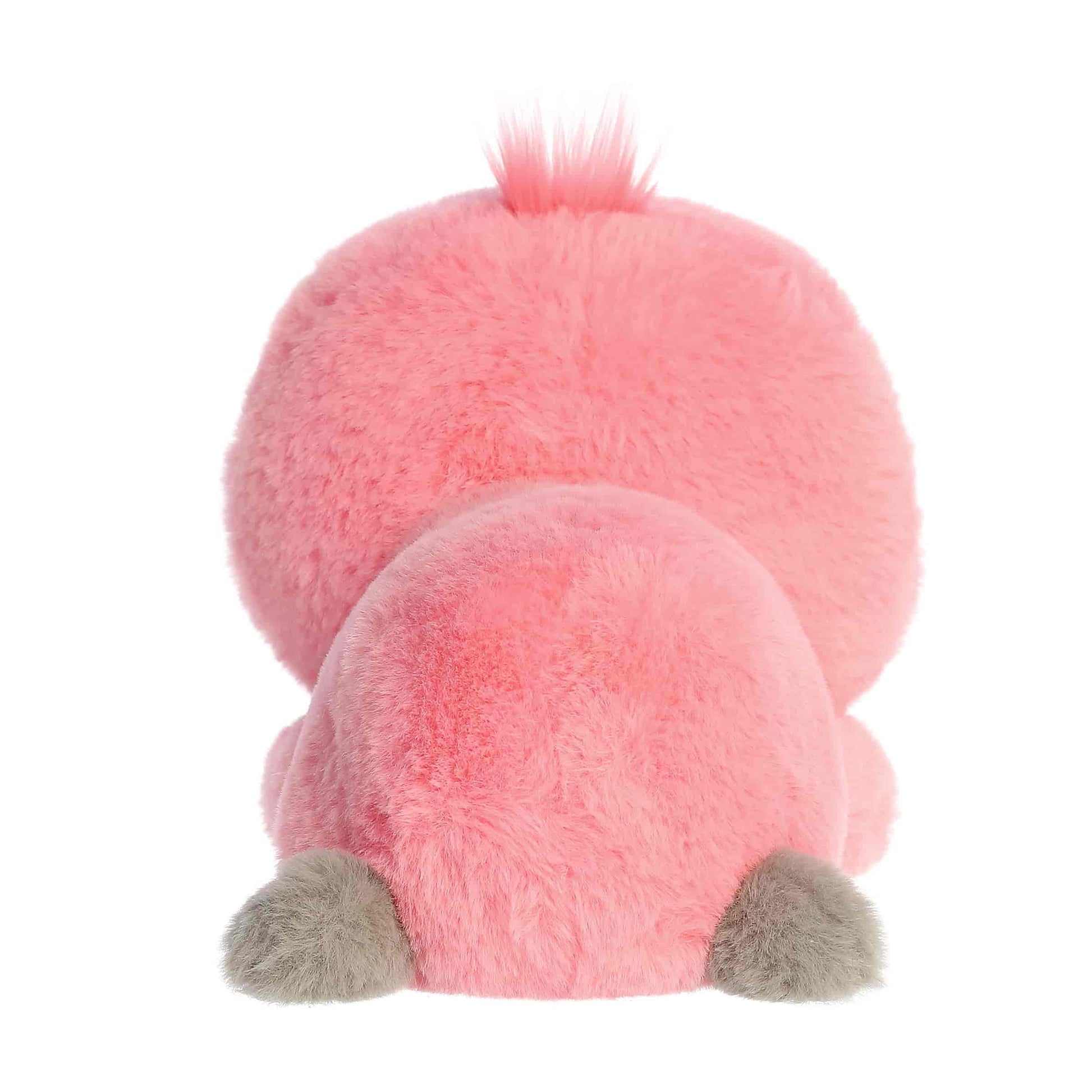 Back view of Aurora Too Cute Flori Flamingo 11.5-inch plush