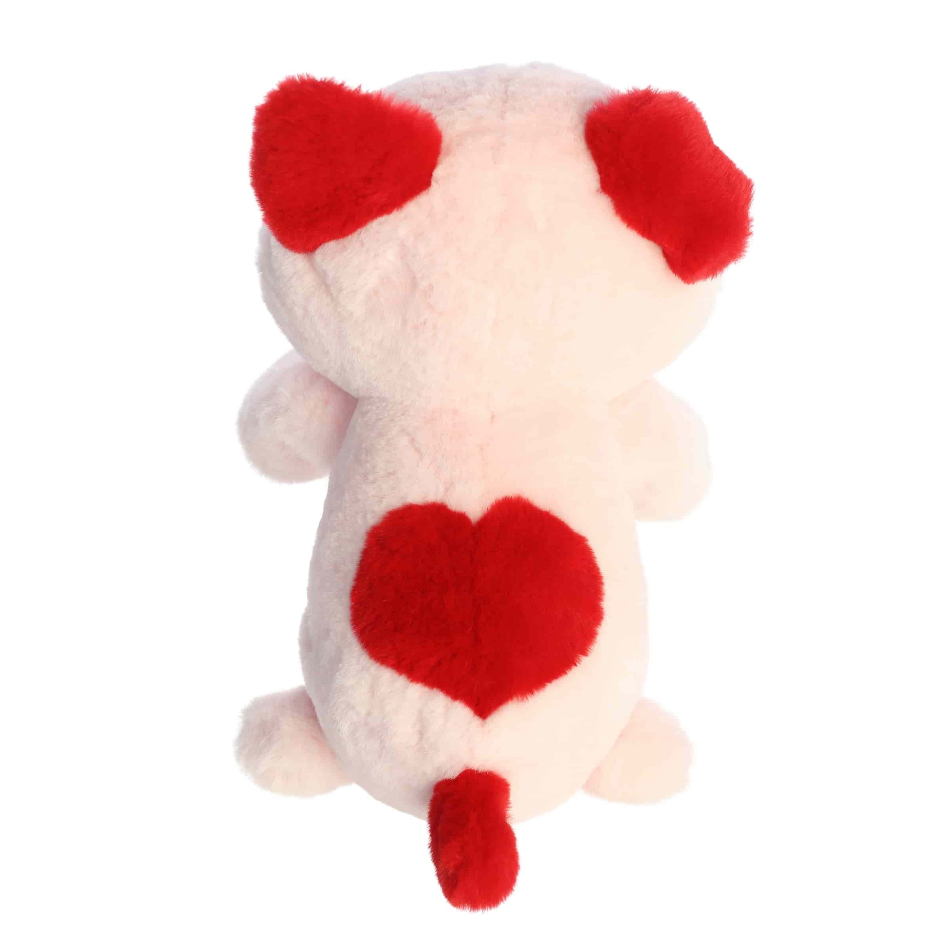 Top view of Aurora Too Cute Paige Puppy plush.